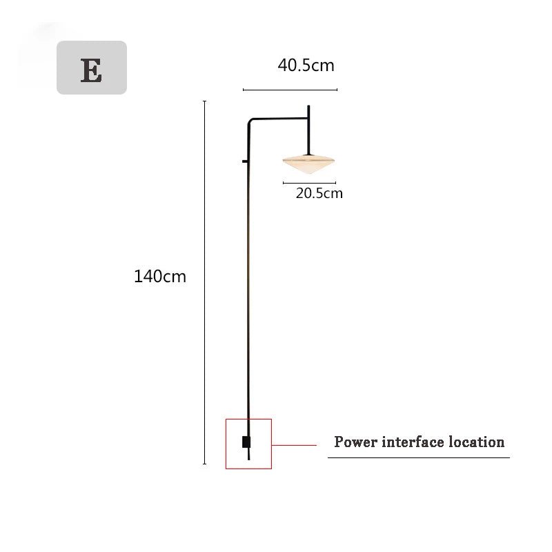 Nordic Long Pole Wall LED Lamps - Hans Lumiere