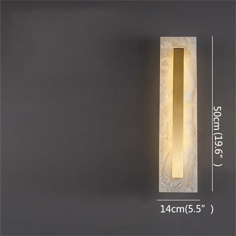 Nordic Marble Wall Lamp Postmodern Luxurious Brass Fixtures - Hans Lumiere