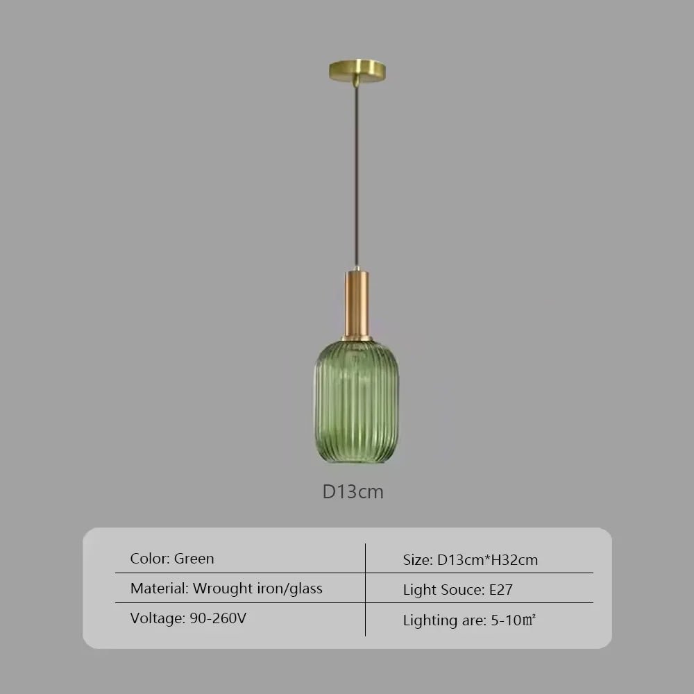 Nordic Minimalist Glass Pendant Light for Dining Room, Kitchen & Bedside - Hans Lumiere