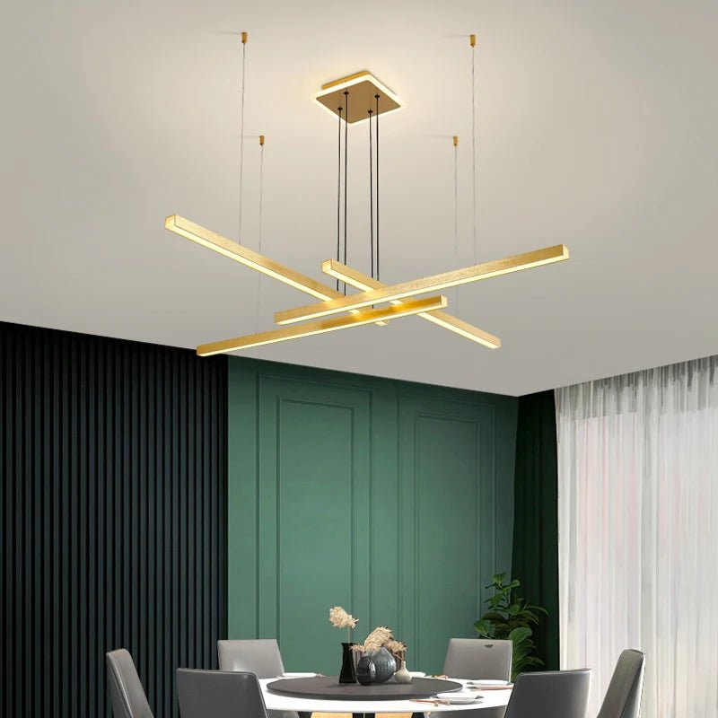 Nordic Modern Dimmable LED Ring Chandelier for Living Room - Hans Lumiere