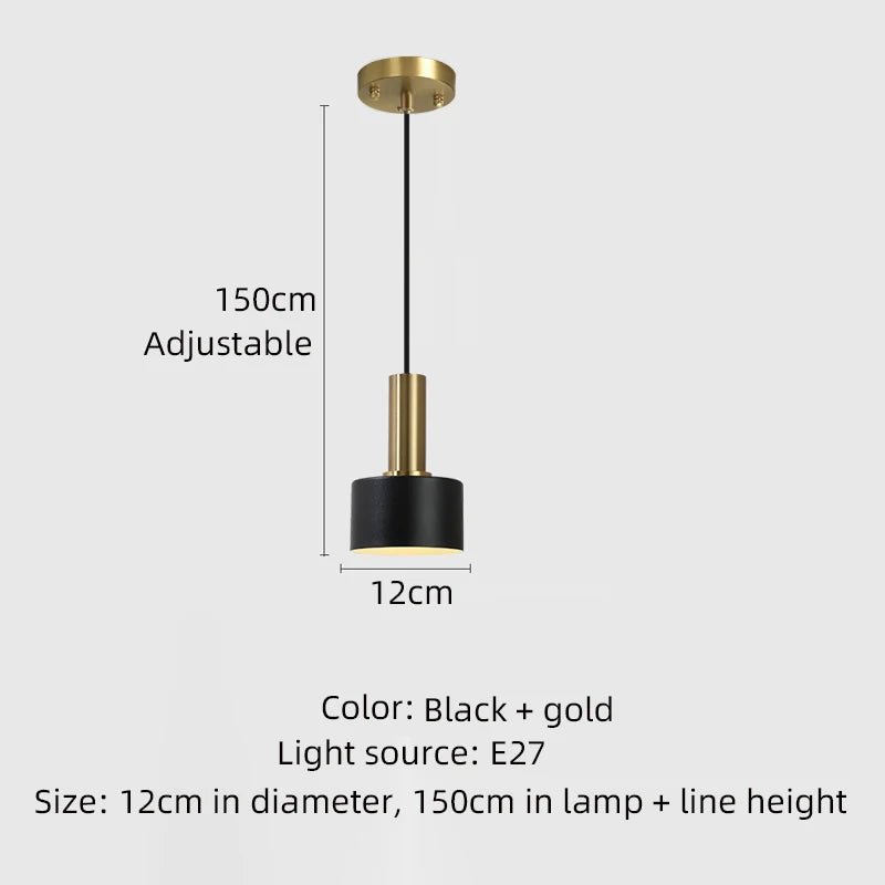 Nordic Modern Gold Chandelier Pendant Light - Hans Lumiere