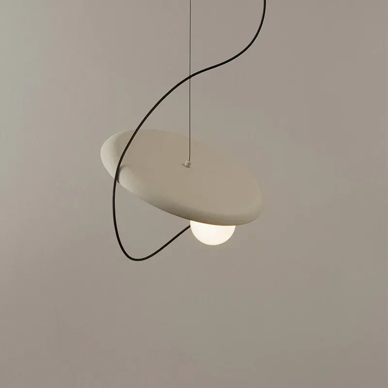 Nordic Modern Metal Pendant Light – Single Hanging Lamp for Bedside, Bar & Kitchen - Hans Lumiere