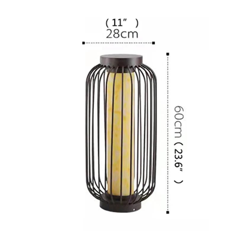 Outdoor Dolomite Solar LED Lawn Lamp - Hans Lumiere