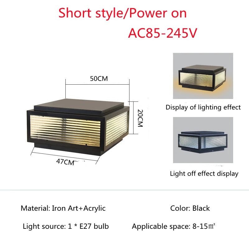Outdoor LED Waterproof Courtyard Solar Light - Hans Lumiere