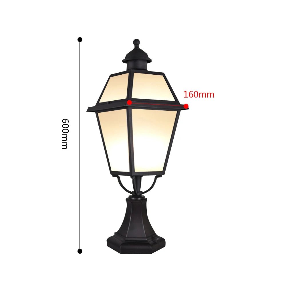 Outdoor Porch Light Pillar Wall Lamp - Hans Lumiere