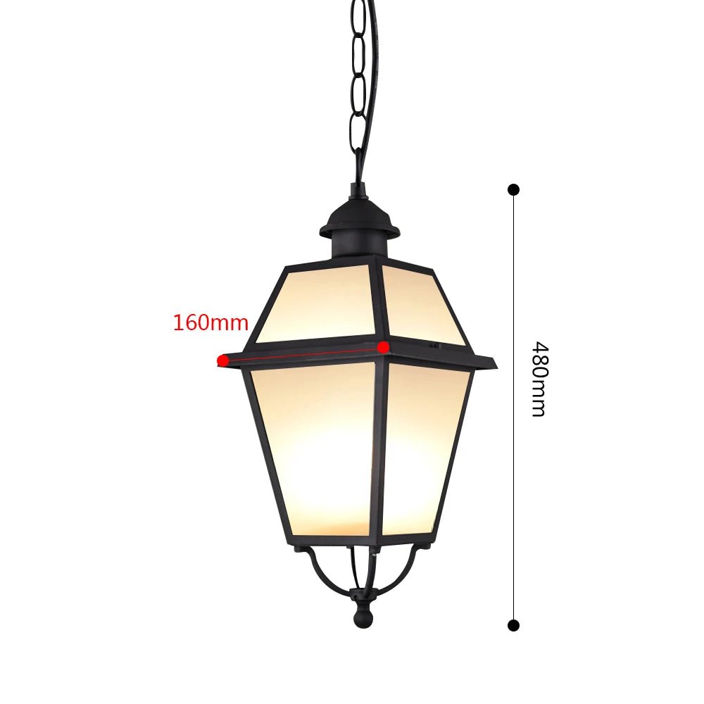 Outdoor Porch Light Pillar Wall Lamp - Hans Lumiere