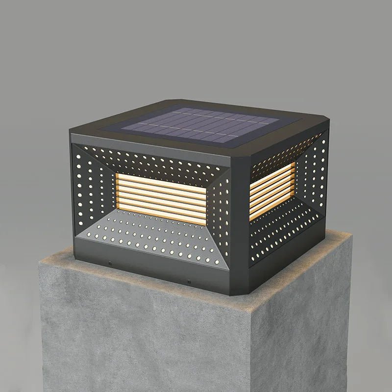 Outdoor Solar Courtyard Pillar Lamp - Hans Lumiere