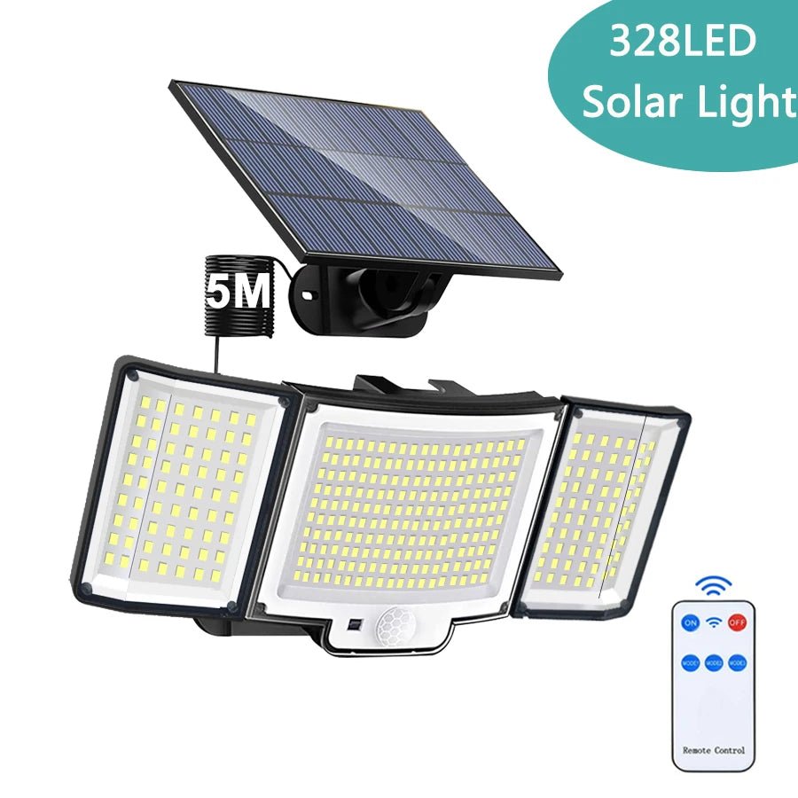 Outdoor Solar Powered LED Security Lights - Hans Lumiere