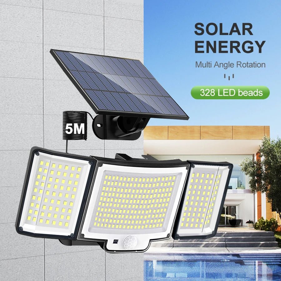 Outdoor Solar Powered LED Security Lights - Hans Lumiere