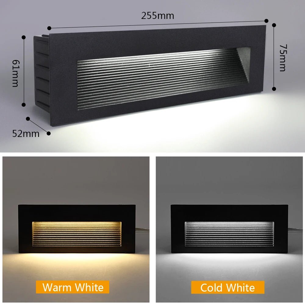 Outdoor Step & Stair Light Embedded Wall Lamp - Hans Lumiere