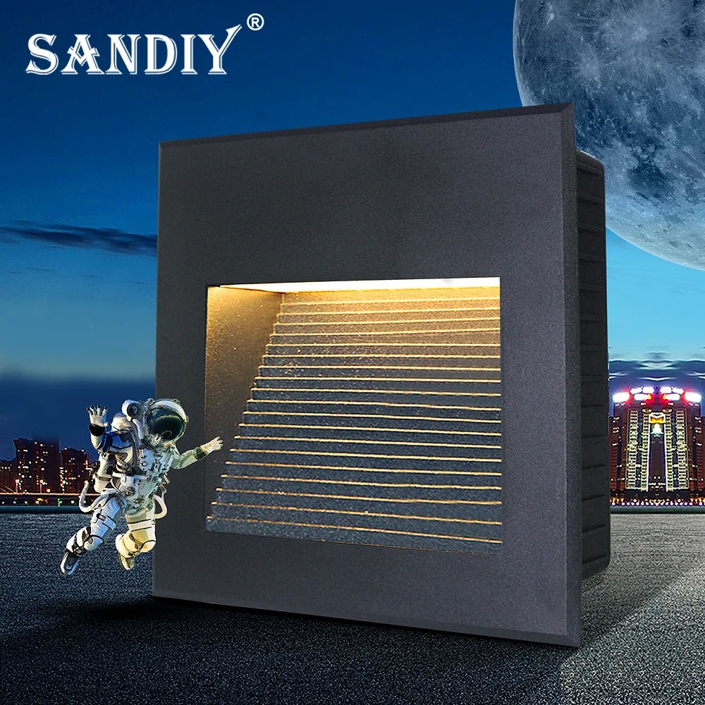 Outdoor Step & Stair Light Embedded Wall Lamp - Hans Lumiere