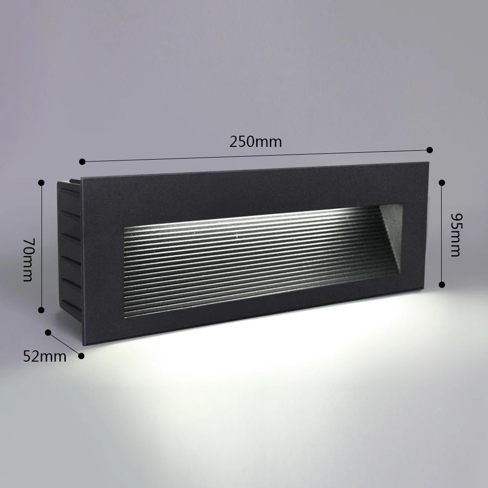 Outdoor Step & Stair Light Embedded Wall Lamp - Hans Lumiere
