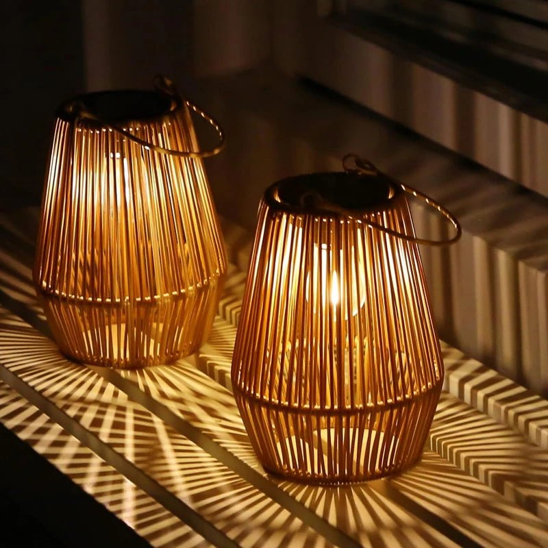 Outdoor Waterproof Hand Woven Solar Lights - Hans Lumiere