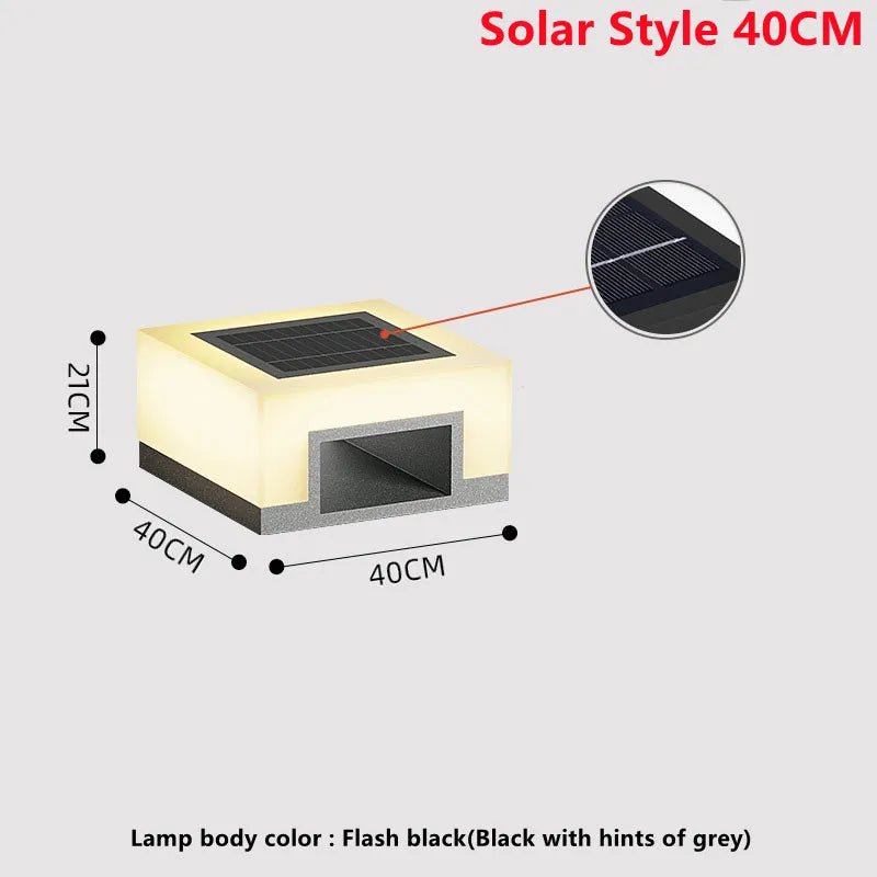 Outdoor Waterproof LED Solar Lawn Light Steet Lamp - Hans Lumiere