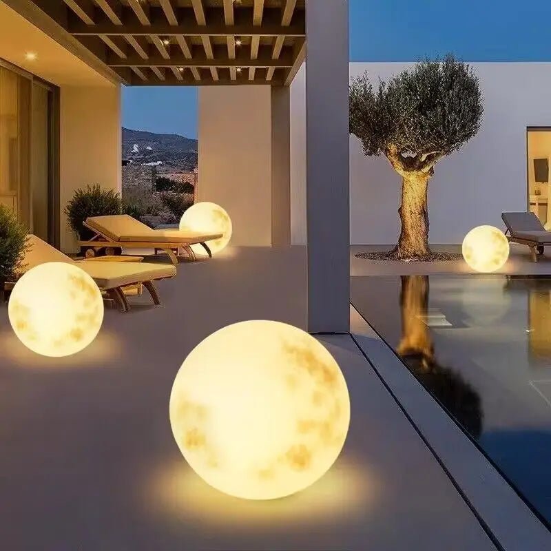 Outdoor Waterproof LED Solar Moon Lamp - Hans Lumiere