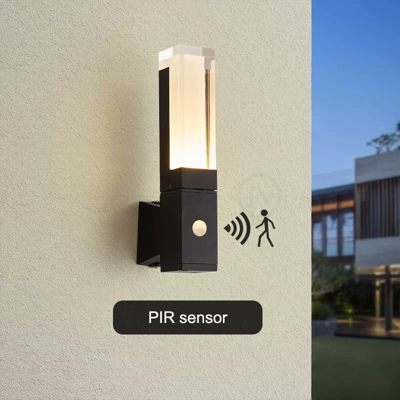 Outdoor Waterproof LED Wall Light With Pir Sensor - Hans Lumiere