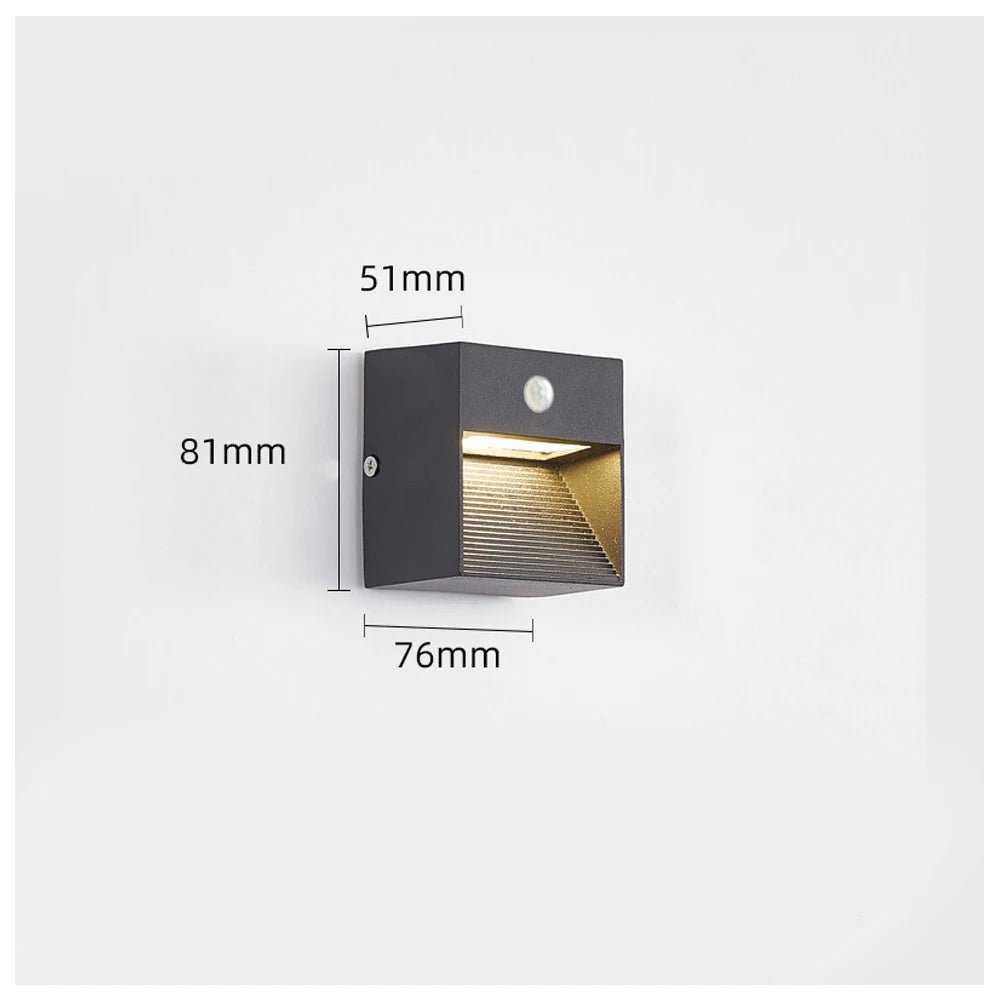 Outdoor Waterproof Wall Light With Motion Sensor - Hans Lumiere