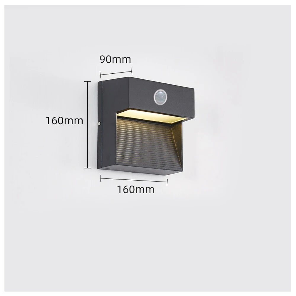 Outdoor Waterproof Wall Light With Motion Sensor - Hans Lumiere