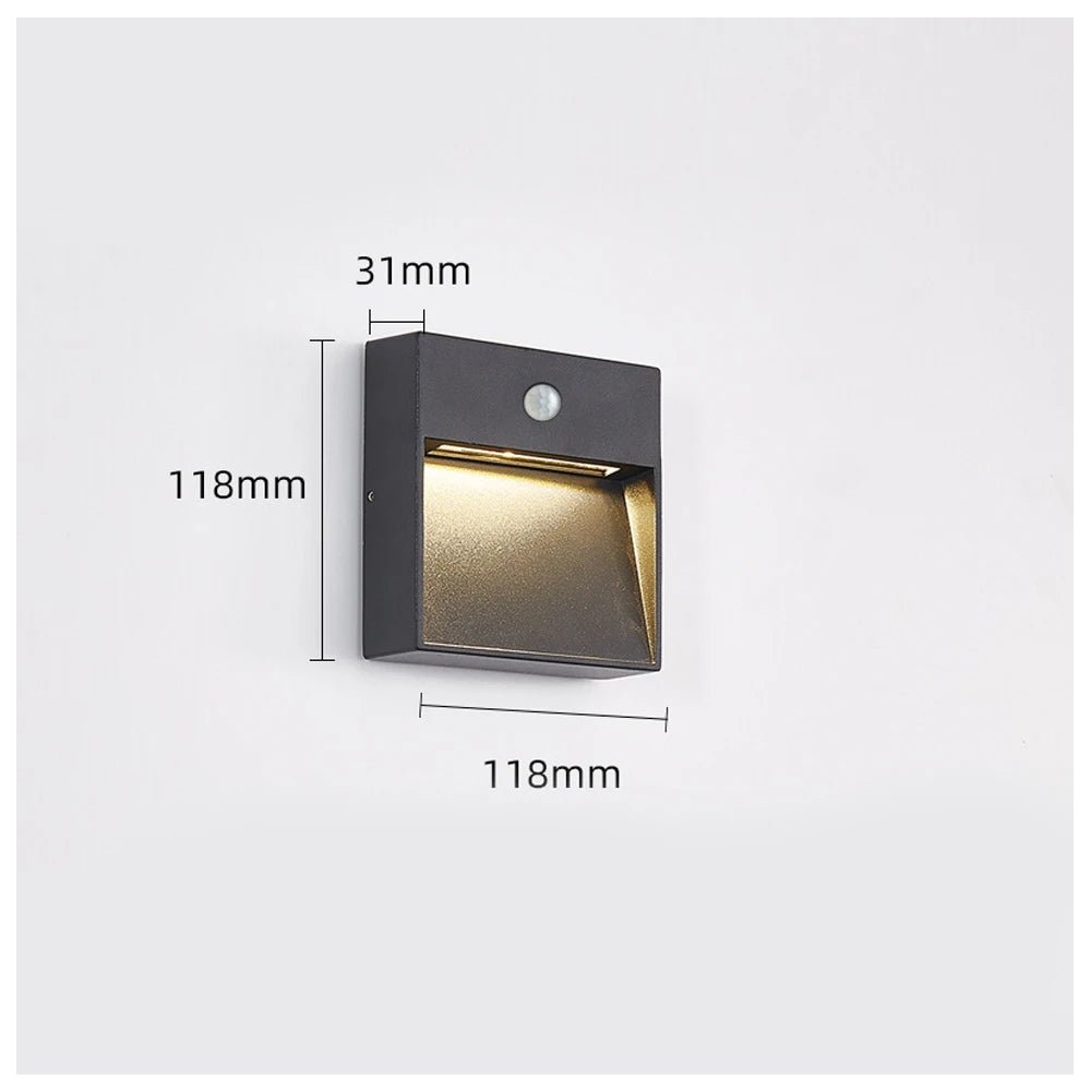 Outdoor Waterproof Wall Light With Motion Sensor - Hans Lumiere