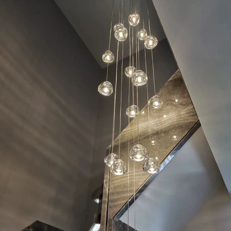 Peach Shape Multi Head Crystal LED Ceiling Chandeliers - Hans Lumiere