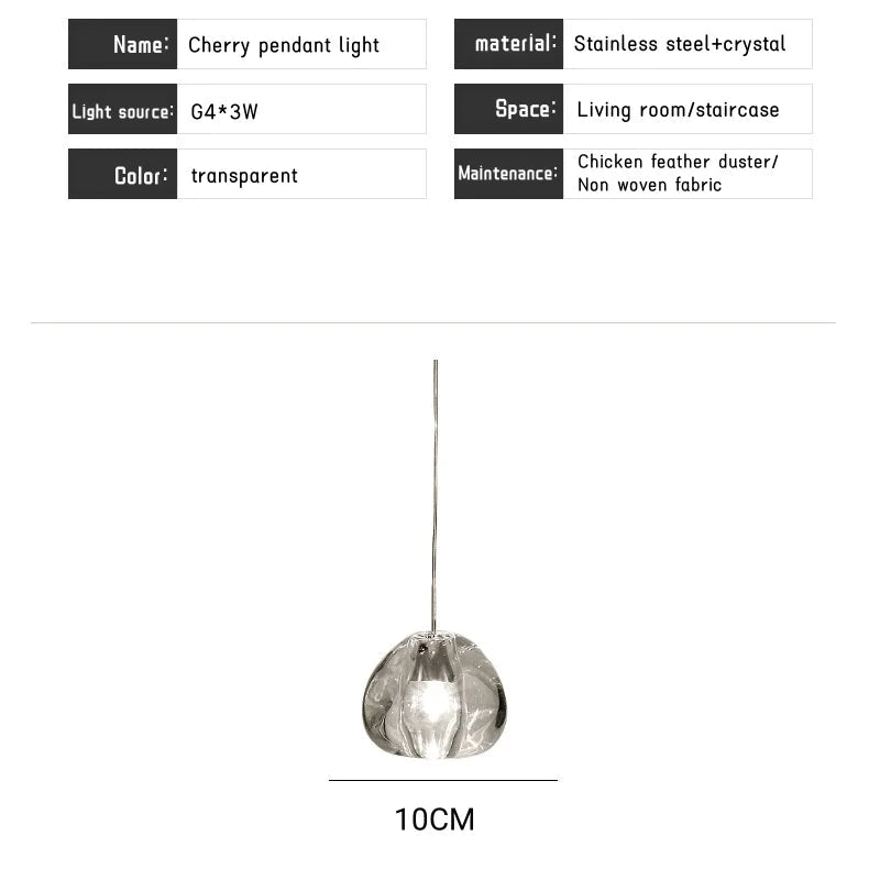 Peach Shape Multi Head Crystal LED Ceiling Chandeliers - Hans Lumiere