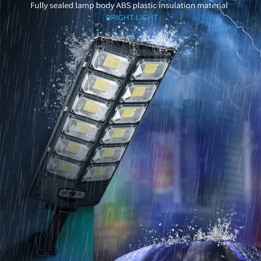 Powerful Solar Outdoor 504 LED Street Lamp With Motion Sensor - Hans Lumiere