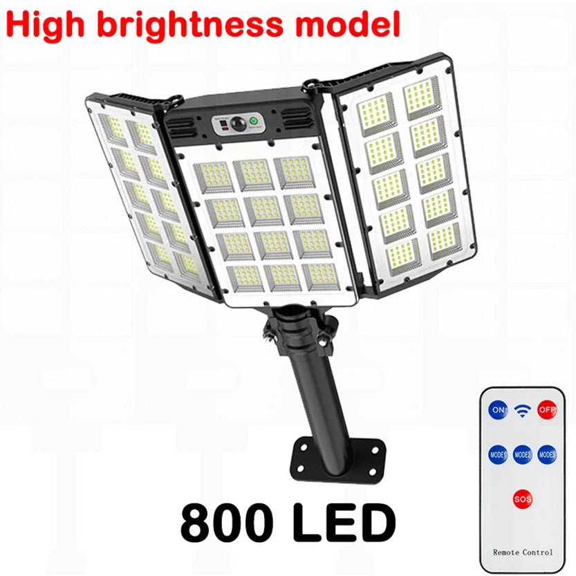 Powerful Super Bright Outdoor Solar LED Street Lamp With Motion Sensor - Hans Lumiere