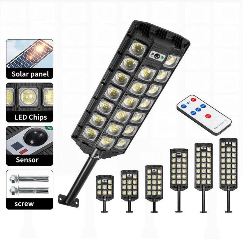 Powerful Super Bright Outdoor Solar LED Street Lamp With Motion Sensor - Hans Lumiere