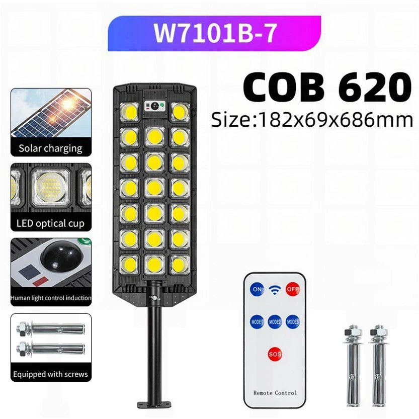 Powerful Super Bright Outdoor Solar LED Street Lamp With Motion Sensor - Hans Lumiere