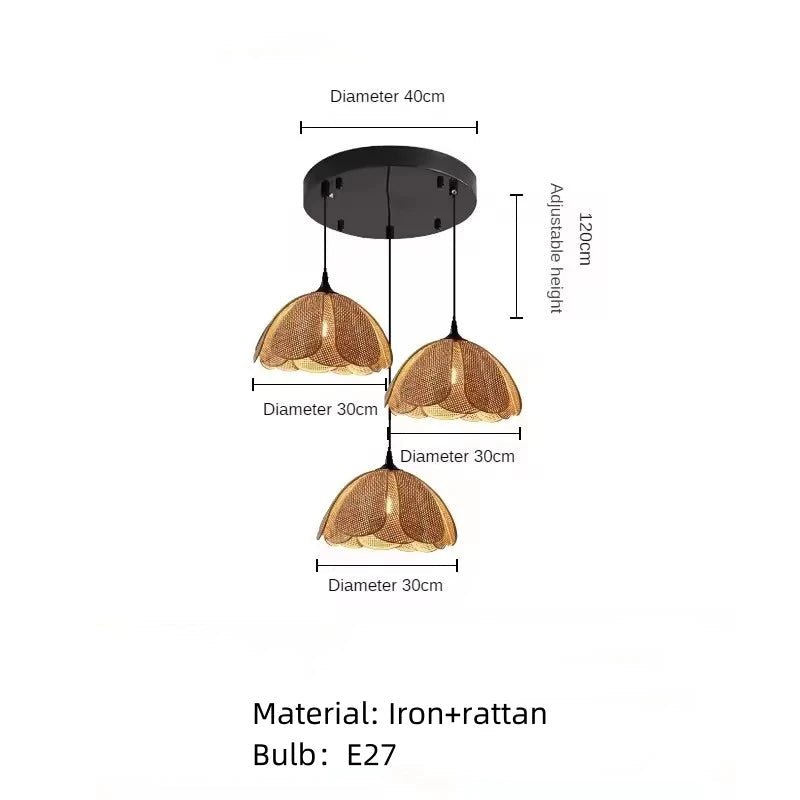 Rattan Korean Style Weaving Wall Lamp - Hans Lumiere