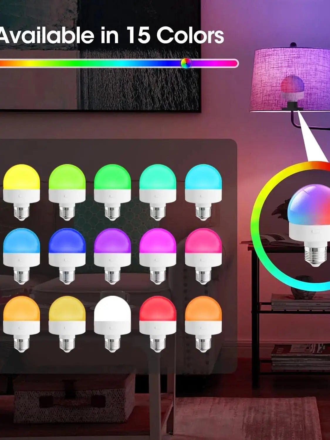 Rechargeable LED Light Bulb E27 with Remote, 2200mAh, 3 Color Temperatures, Dimmable & Timer - Hans Lumiere