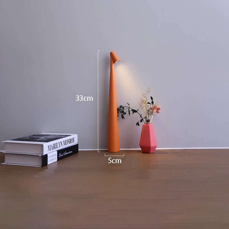 Rechargeable LED Table Lamp with Touch Dimming, Cordless Minimalist Bedside & Desk Lamp - Hans Lumiere