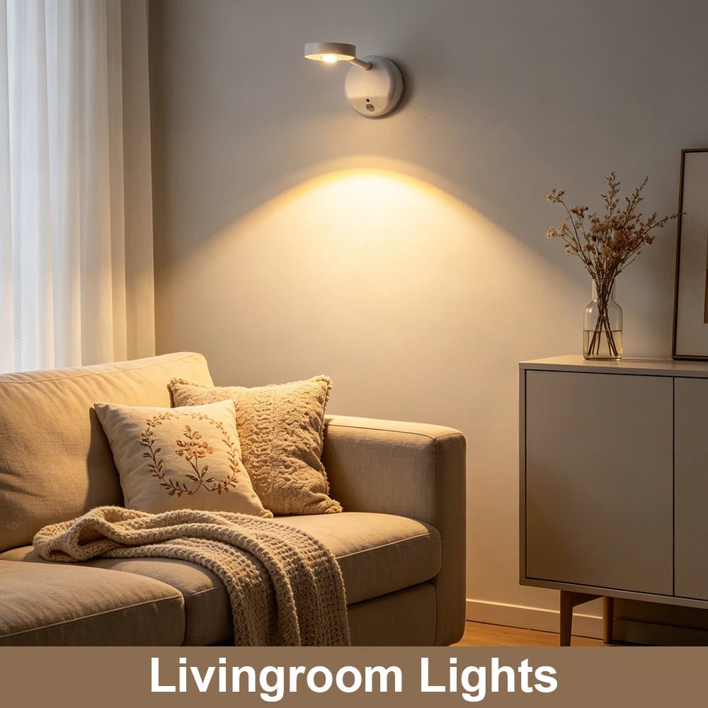 Rechargeable Motion-Sensor LED Picture Light – Wireless Spotlight - Hans Lumiere
