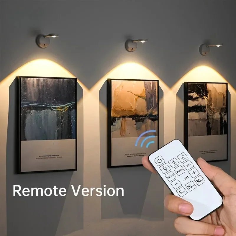 Rechargeable Motion-Sensor LED Picture Light – Wireless Spotlight - Hans Lumiere