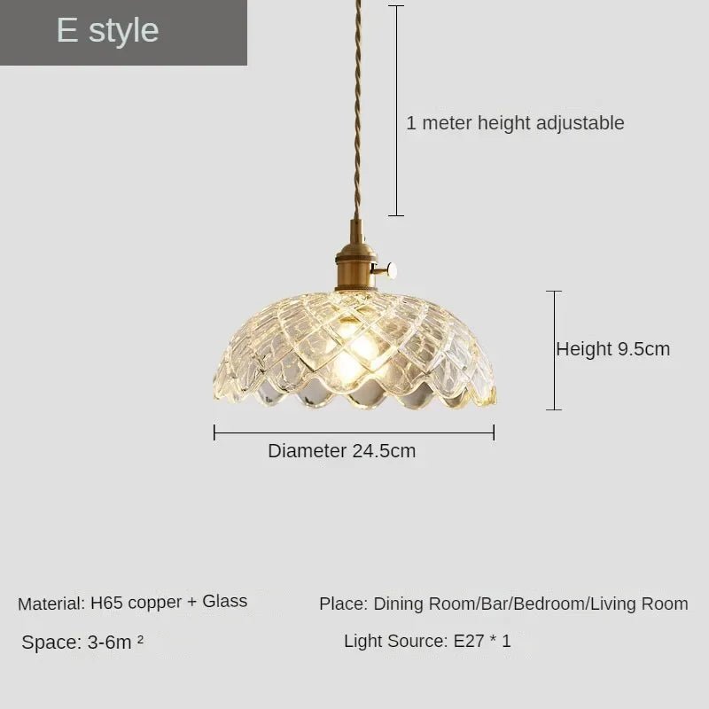 Retro All Copper American Style Pendant Light - Hans Lumiere