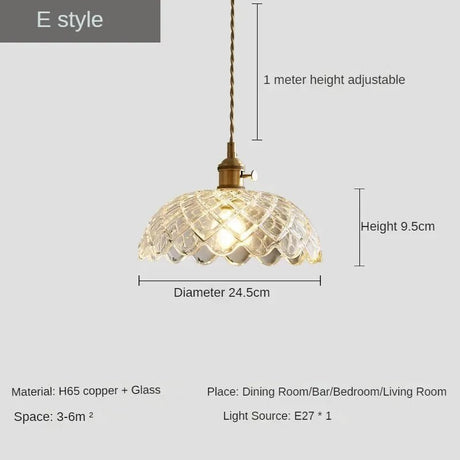 Retro All Copper American Style Pendant Light - Hans Lumiere