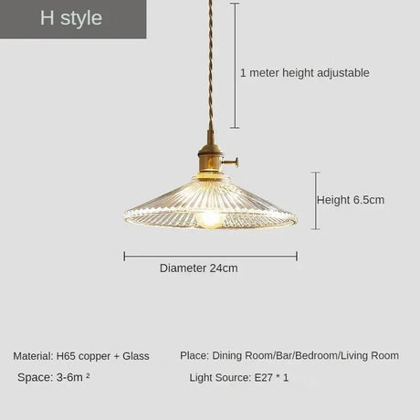 Retro All Copper American Style Pendant Light - Hans Lumiere