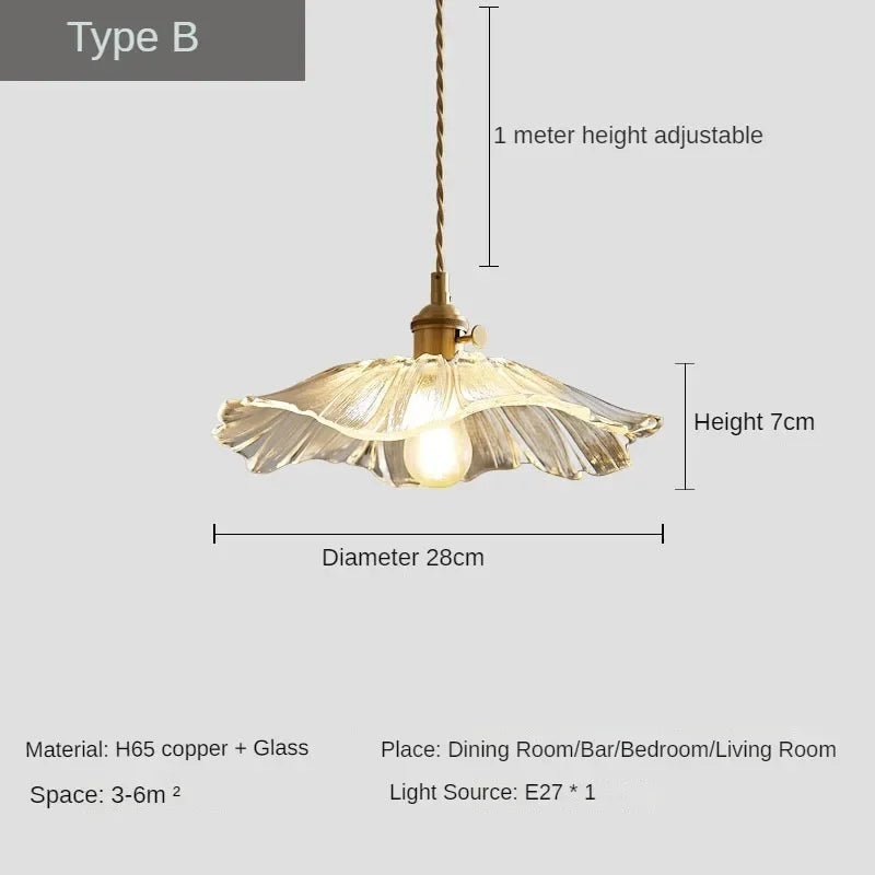 Retro All Copper American Style Pendant Light - Hans Lumiere