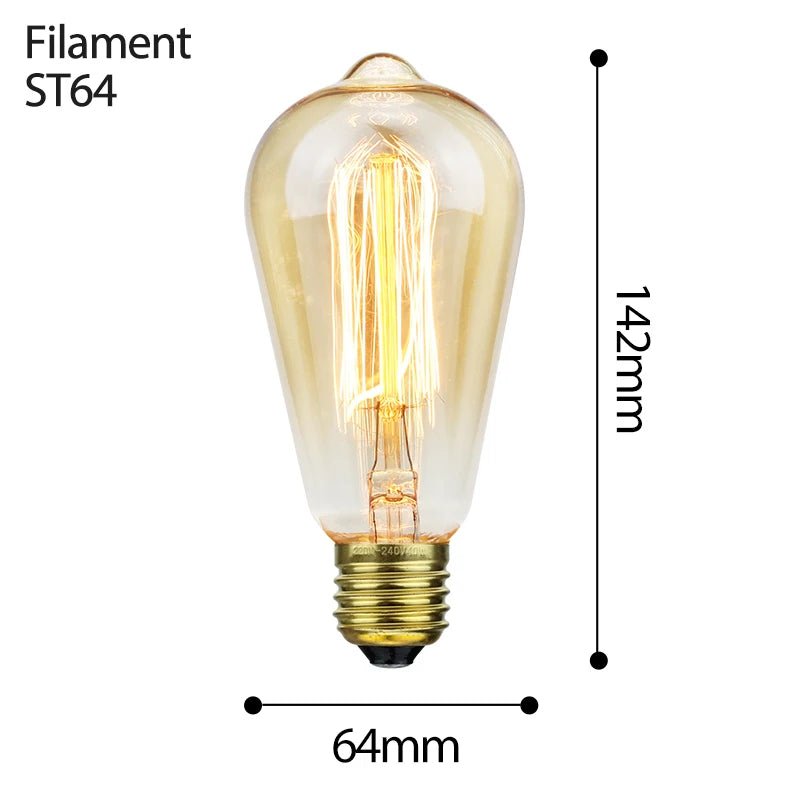 Retro Incandescent Edison Bulbs - Hans Lumiere