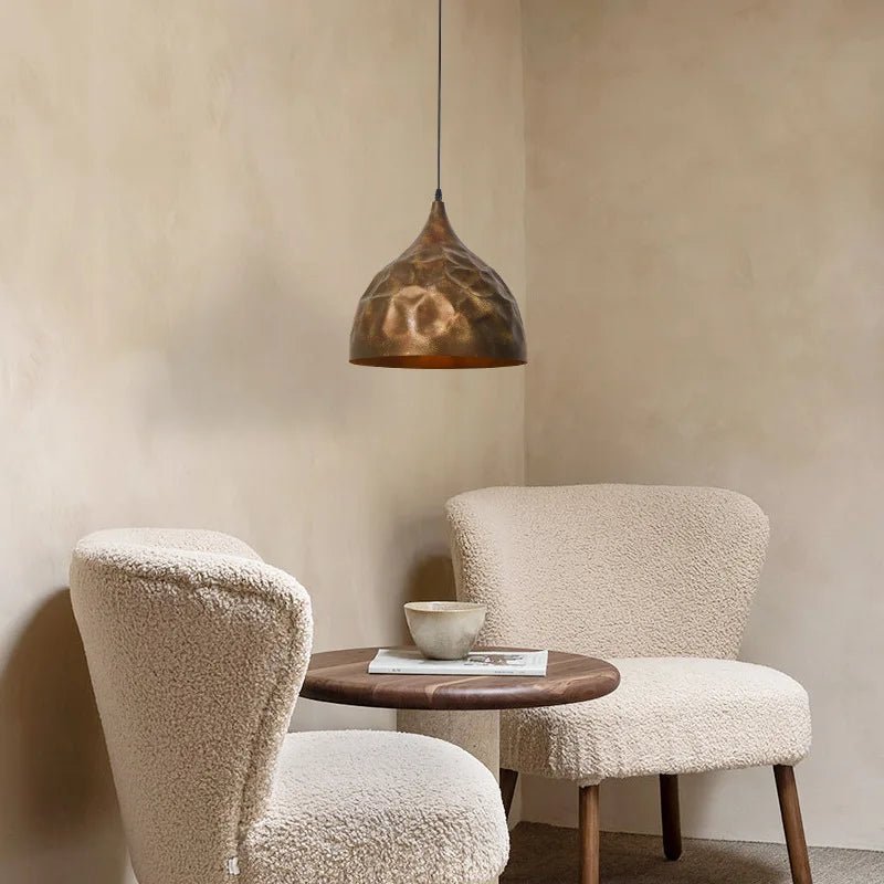 Retro Industrial Style Bronze LED Pendant Light - Hans Lumiere