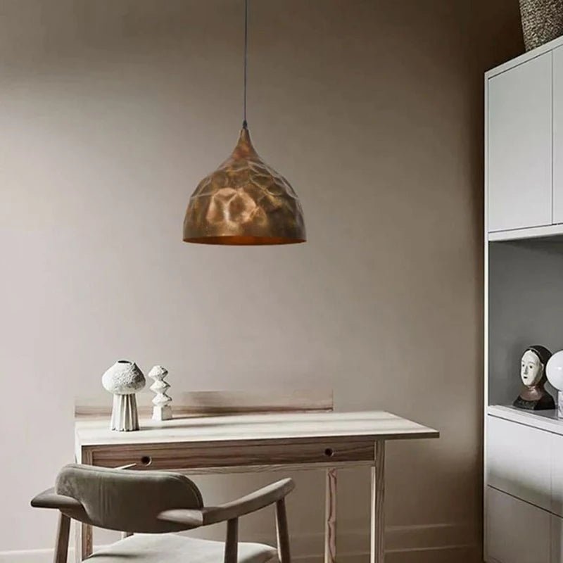 Retro Industrial Style Bronze LED Pendant Light - Hans Lumiere