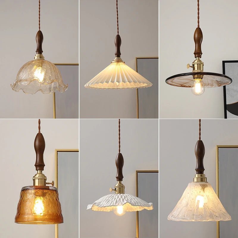 Retro LED Glass Chandelier Pendant Lamp - Hans Lumiere