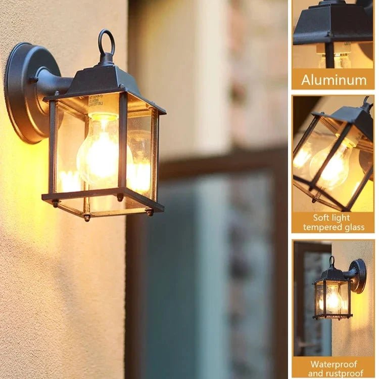 Retro Outdoor Wall Light Villa Garden Porch - Hans Lumiere