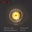 Round Crystal Wall Lamp with LED Lights - Hans Lumiere