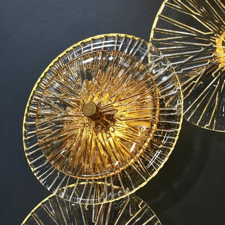 Round Crystal Wall Lamp with LED Lights - Hans Lumiere