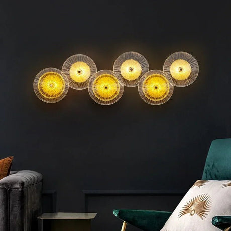 Round Crystal Wall Lamp with LED Lights - Hans Lumiere