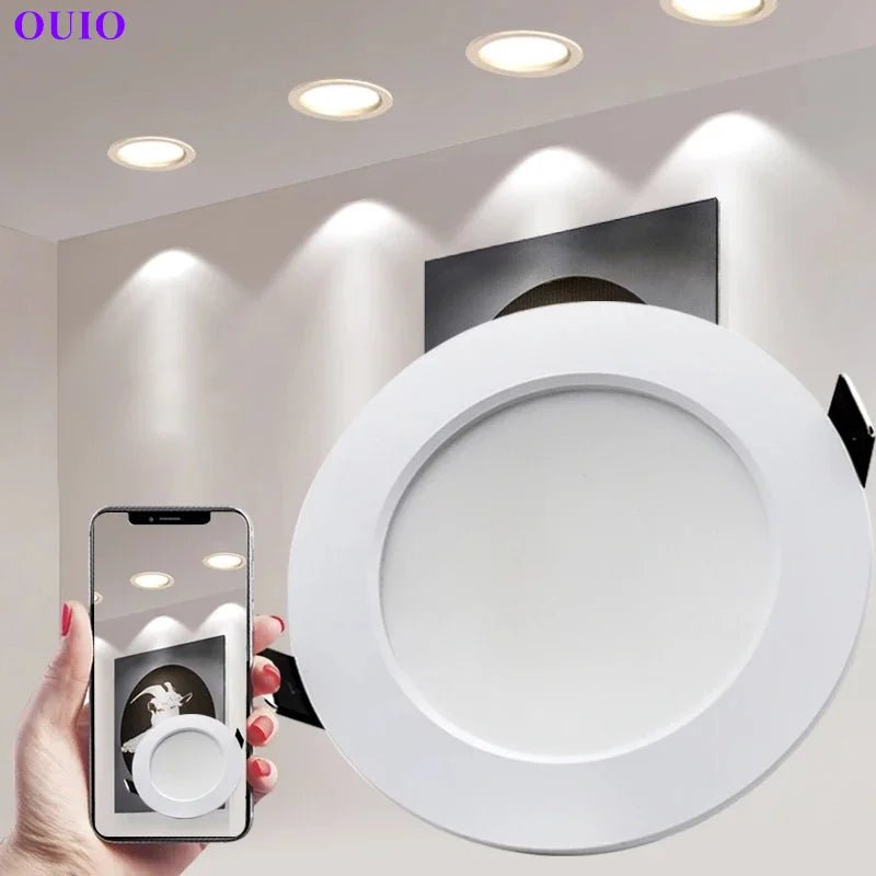 Round Embedded LED Downlight – Waterproof Dimmable Ceiling Spotlight - Hans Lumiere