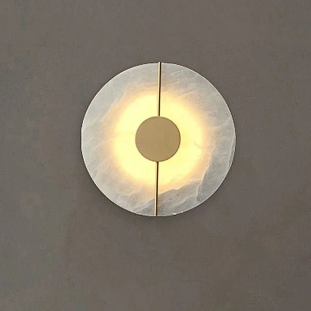 Scandinavian Luxury Circular Marble Wall Lamp - Hans Lumiere