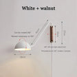 Scandinavian Minimalist Bedside Wall Lamp With Rotating Swing Arm - Hans Lumiere