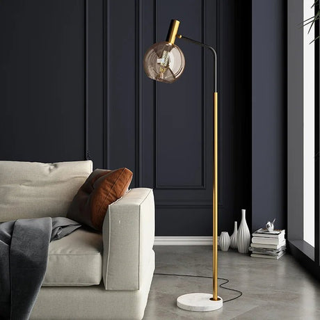 Simple Modern Glass LED Standing Lamp - Hans Lumiere